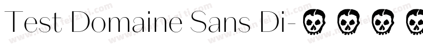 Test Domaine Sans Di字体转换